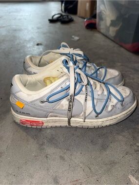Off-White Men’s Sneakers in White, Light Gray & Blue
